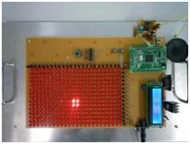 加速度センサを用いたLEDマトリクス表示器の製作(H21)の画像1